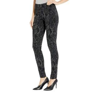 Sanctuary Ponte Pants  Women's Size Medium Black‎ Grey Snake Stretch Leggings